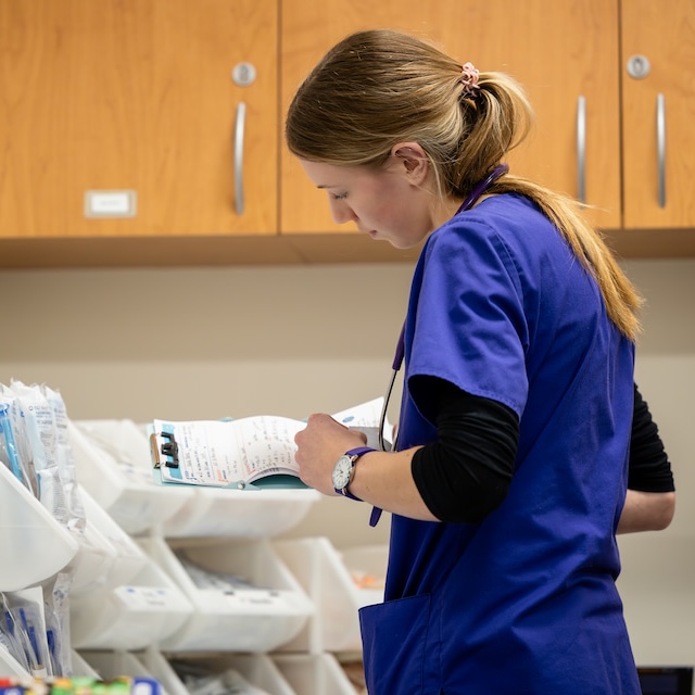 Pre-health student review chart