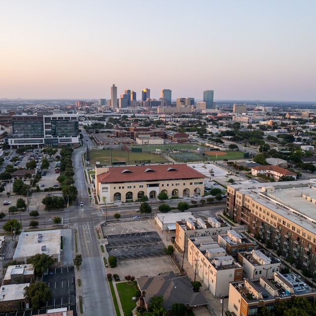 Aerial view of Fort Worth