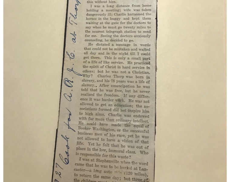 Newspaper Clipping