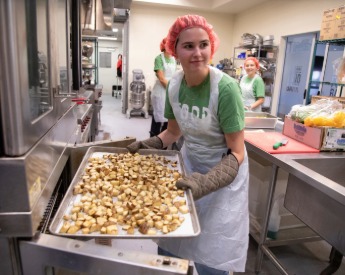Community volunteer at Tarrant Area Food Bank